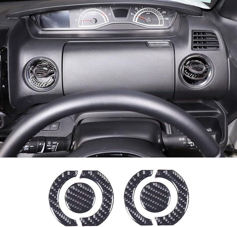 互換品 ホンダ N-BOX JF3 JF4 2017-2021に対応 車の中央制御空気出口ステッカー 空気出口パネルステッカー 内装パーツ アクセサリー