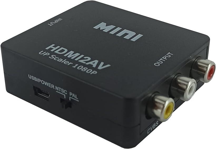 HDMI メス to RCA 変換コンバーター アナログ変換 コンポジット 3色端子 AV デジタル