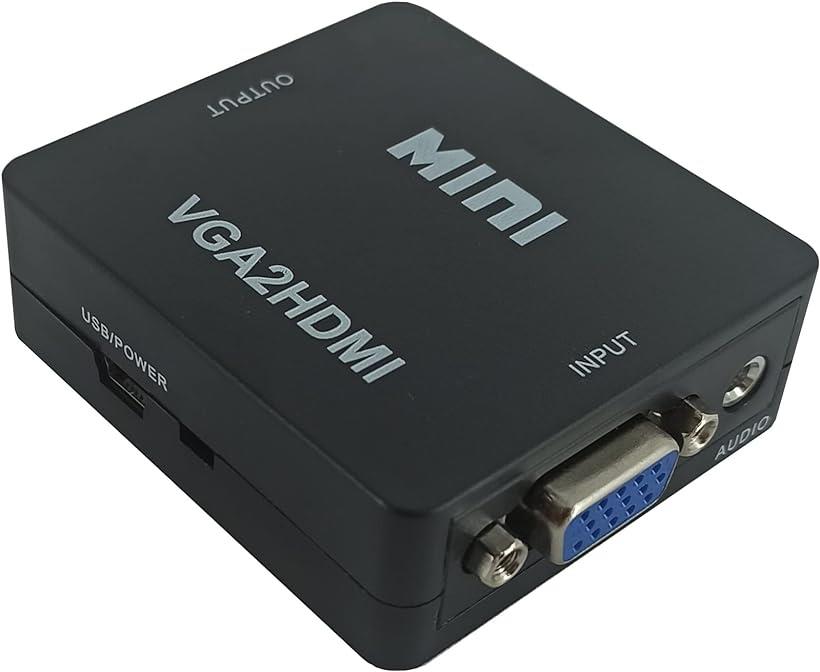 VGA メス to HDMI 変換コンバーター デジタル変換 アナログ D-Sub 15pin