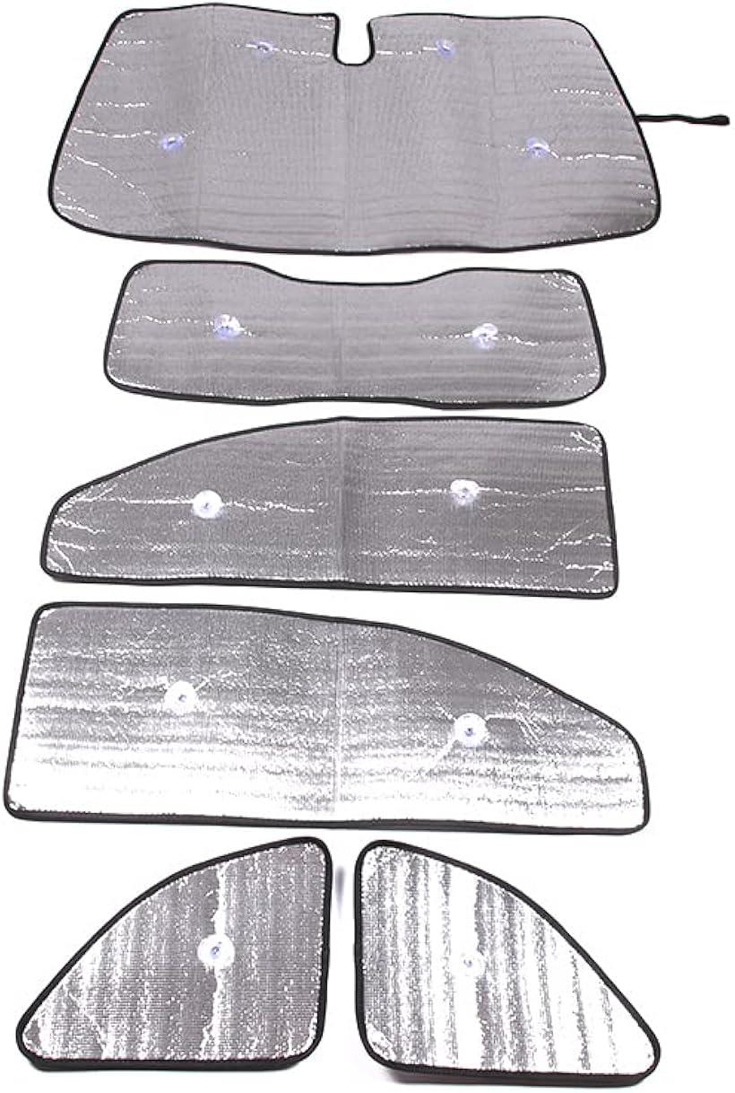 フィアット 500 2010-2022に適用 サンシェード 車 全窓対応 遮光全窓シェード 車用サンシェード 6点セット