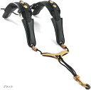 サックス ストラップ 肩掛け式 ショルダーハーネス アルト テナー バリトン サクソフォン(ブラック)