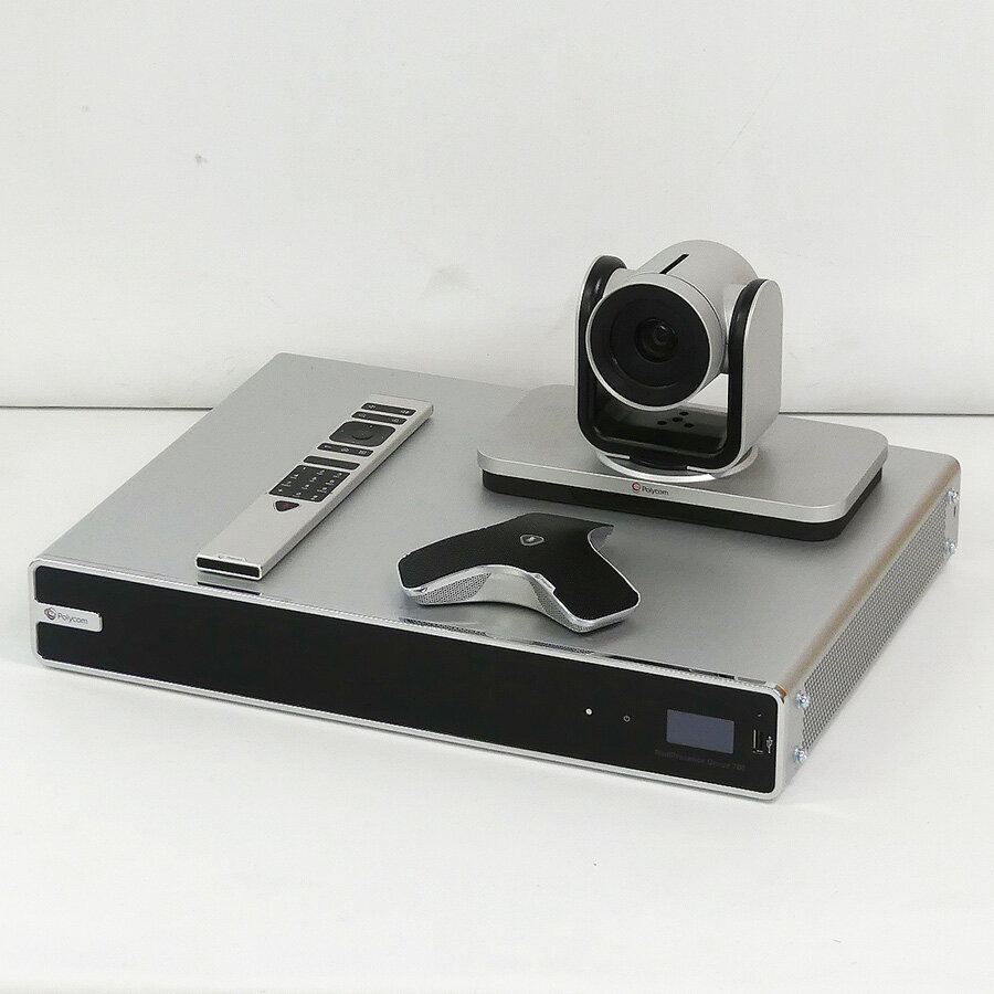 POLYCOM / ポリコム ビデオ会議システム RealPresence Group 700 (EagleEye IV 12倍デジタルカメラ付属) 【中古 会議システム】【送料無料】1カ月動作保証