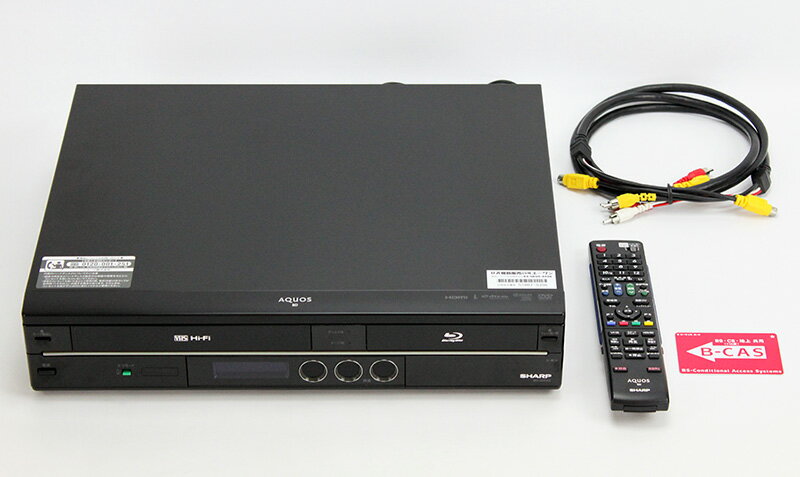 【2010年製】SHARP / シャープビデオ一体型ブルーレイディスクレコーダーAQUOS BD-HDV22【ビデオテープ VHS/HDD/DVD/BD レコーダー 中古】