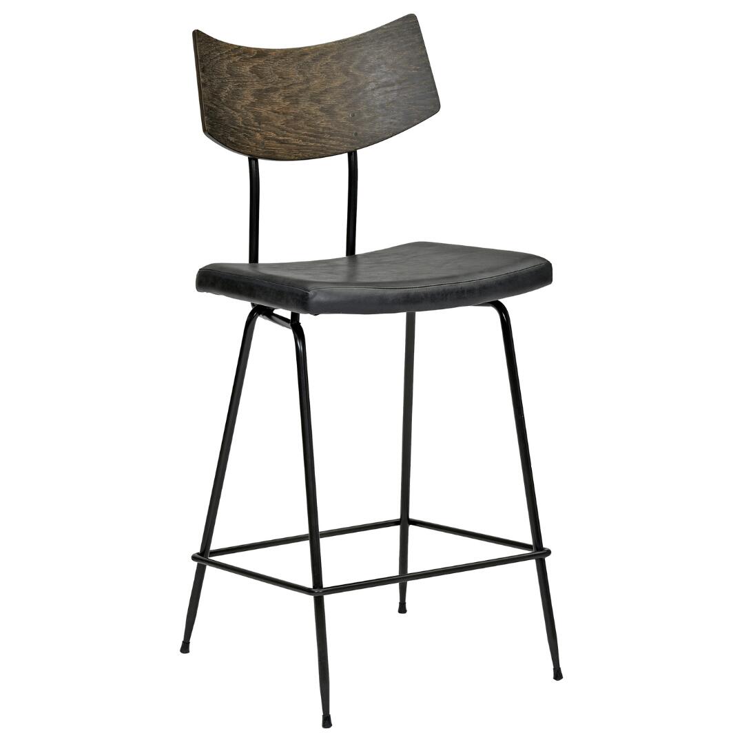 【新品・未開封】ASPLUND SQUARE ROOTS SOLI COUNTER STOOL BLACK LEATHER アスプルンド スクエアルー..