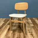 NORR11 NY11 Chair White LEATHER SEAT (幅 455×奥行520×高さ780mm 北欧 デンマーク モダン シンプル ラウンジ...