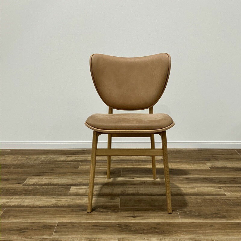 NORR11 ELEPHANT CHAIR(幅470×奥行530×高さ805（mm）北欧　モダン シンプル ダイニングチェア レザー)【中古】