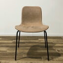 【中古美品】NORR11(ノアイレブン)Langue Chair Soft Steel Black Frame Camel LEATHER OHW(幅500mm...
