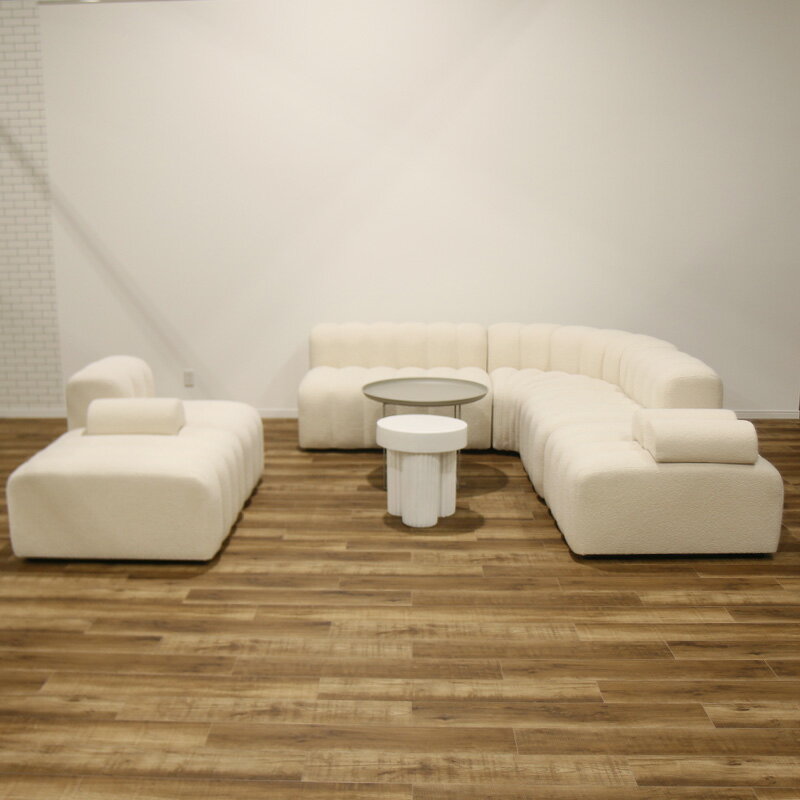 NORR11 ソファ Studio Sofa Set (Corner+Small+Medium+Large+Ottoman×2+Armrest×3) WHITE【中古】