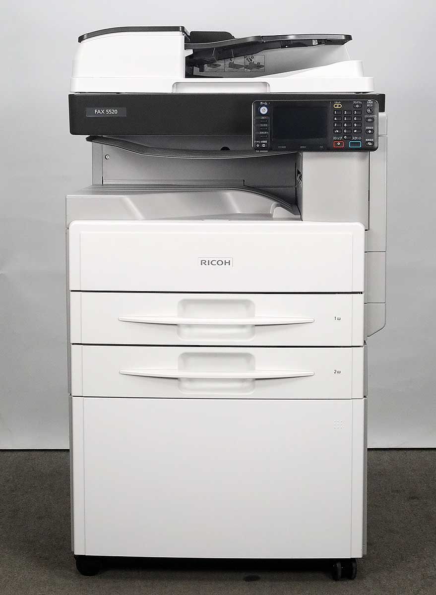 【 カウンタ4386 】RICOH / リコー 白黒コピー機/複合機【中古】FAX 5520( ファックス プリンター スキャナー)