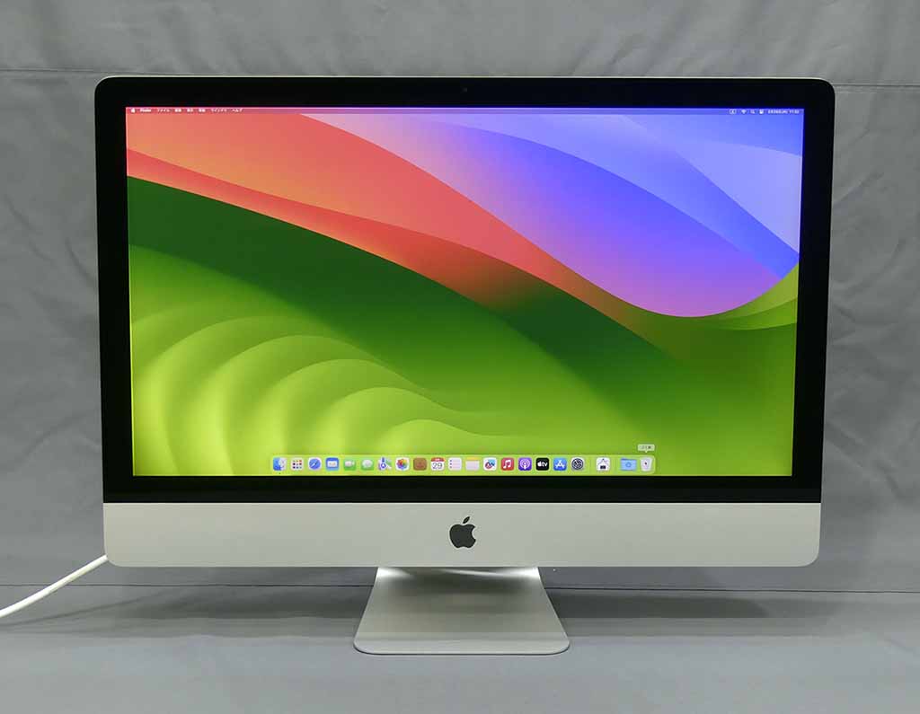 Apple iMac (Retina 5K, 27インチ, 2019) AMD Radeon Pro 570X 4GB Core i5 (6コア/3GHz) メモリ40GB SSD250GB 中古アップル 中古パソコン