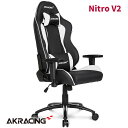 AKRacing Nitro V2 ホワイト Gaming Chair ゲーミングチェア AKR-NITRO-WHITE/V2【メーカー保証5年付 / 代金引換不可】【新品】【お取り寄せ】