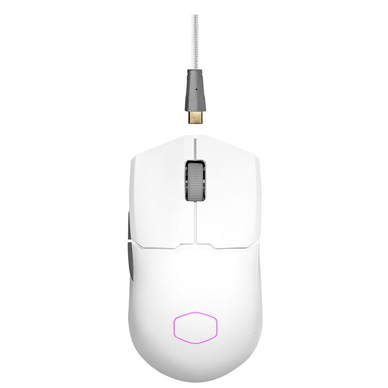 COOLERMASTER MM-712-WWOH1 (MM712 White) ゲーミングマウス DPI7段階可変 光学式 無線 6ボタン 59g ホワイト 代引き不可 お取り寄せ【新品】