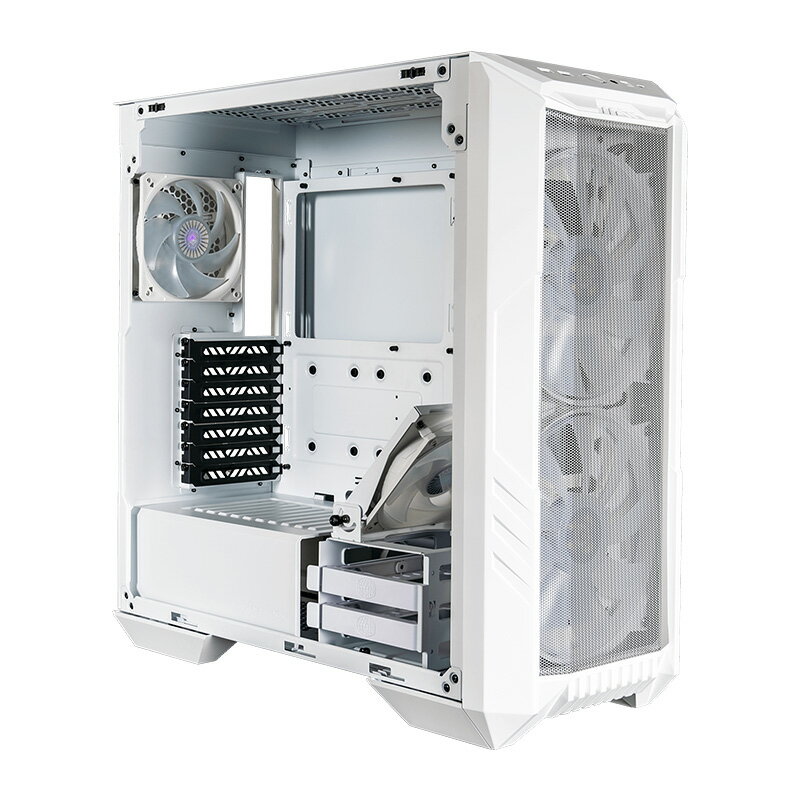 COOLERMASTER H500-WGNN-S00 (HAF 500 White) PCP[X HAF Series ~bh^[ KX ΉdATX 516 x 224 x 510mm s 񂹁yViz