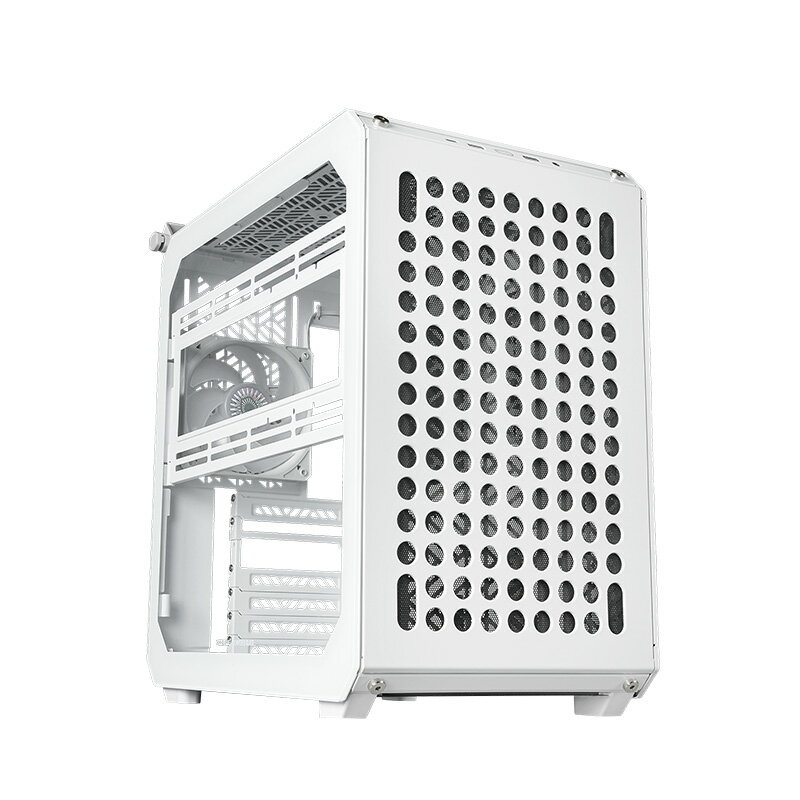 COOLERMASTER Q500-WGNN-PSE (Qube 500 Flatpack White) PCケース QUBE Seriesミッドタワー 強化ガラス ホワイトモデル 406 x 231 x 415mm 代引き不可 お取り寄せ【新品】