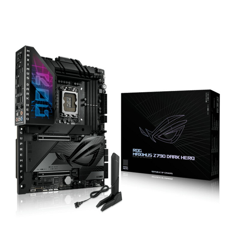 ASUS ROG MAXIMUS Z790 DARK HERO ATXマザーボード Z790チップセット搭載 LGA1700対応 DDR5 PCIe5.0 2.5Gbイーサネット Wi-Fi7 代引き不可 代理店直送【新品】