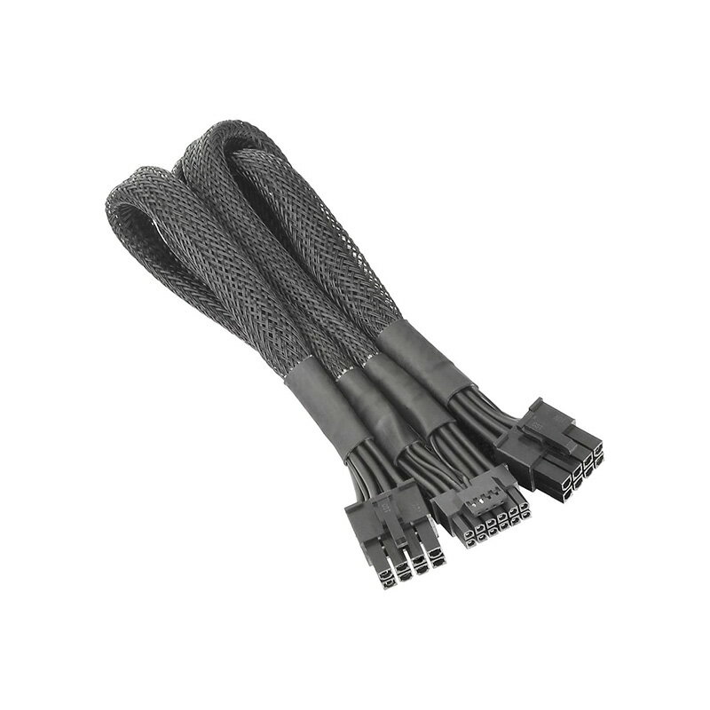 Thermaltake Sleeved PCIe Gen 5 Splitter Cables (Dual 8Pin to 12+4Pin)/600mm AC-063-CN1NAN-A1 PCd s  yViz