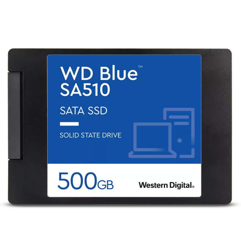 Western Digital WD Blue SA510 (WDS500G3B0A) SATA 内蔵SSD 500GB 2.5インチ 7mmケース入り 代引き不可 代理店直送【新品】