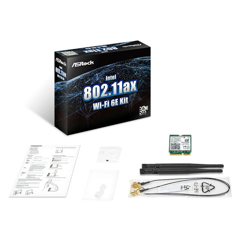 ASRock Intel 802.11ax Wi-Fi 6E Kit ベアボーン 代引不可 お取り寄せ 【新品】