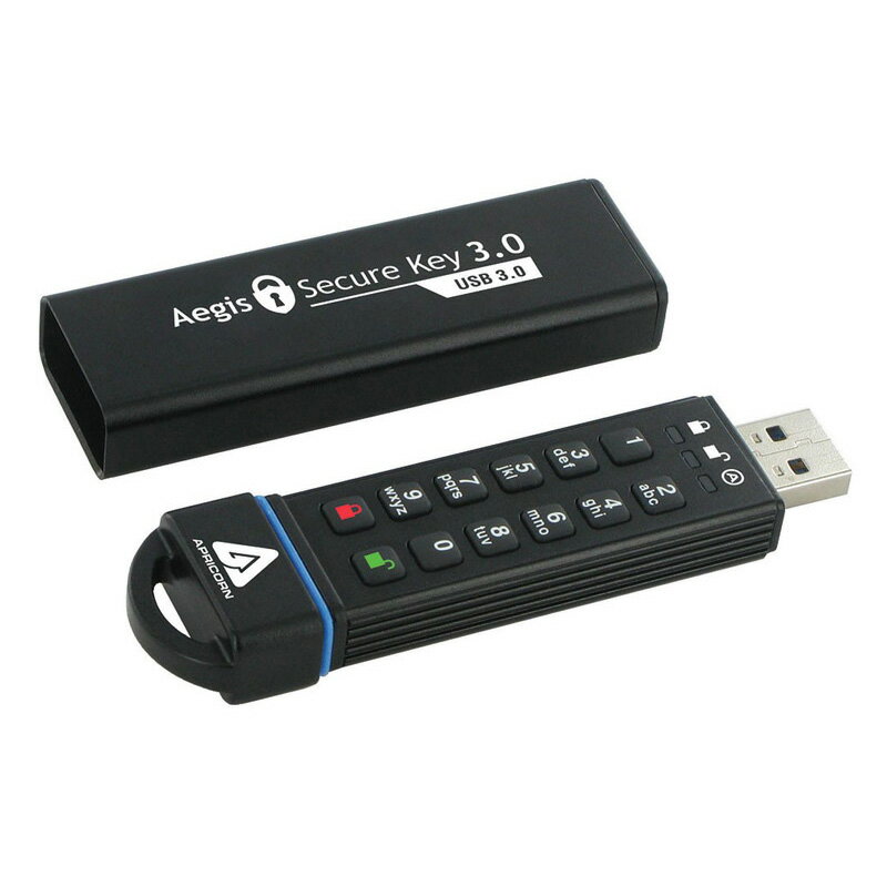 Apricorn Aegis Secure Key - USB 3.0 Flash Drive ASK3-16GB ZLAXg[W s 񂹁yViz