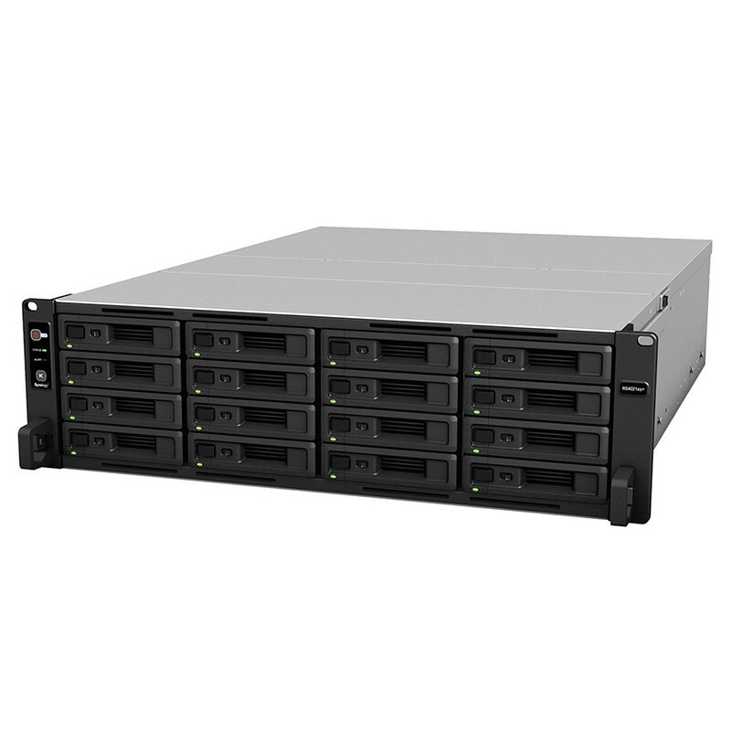 Synology 8コアXeon D-1541搭載3U16ベイラックマウントNAS RS4021xs+ NAS 代引不可 お取り寄せ【新品】