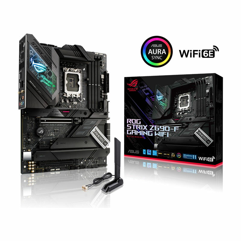 ASUS ROG STRIX Z690-F GAMING WIFI intel Z690チップセット搭載ATXマザーボード (ATX AIオーバークロック Intel LGA1700対応 WiFi6E DDR5 PCIe5.0 PCIe4.0） 保証付き 代理店直送【新品】