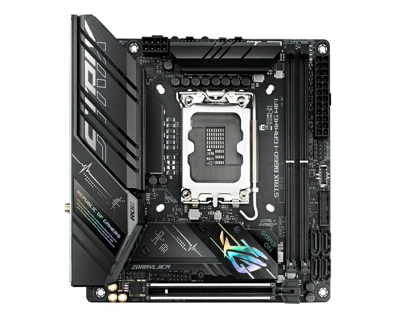 ASUS ROG STRIX B660-I GAMING WIFI DDR5 チップセット搭載 Mini-ITXマザーボード (Socket LGA1700対応 第12世代対応 ） 保証付き 代理店直送【新品】