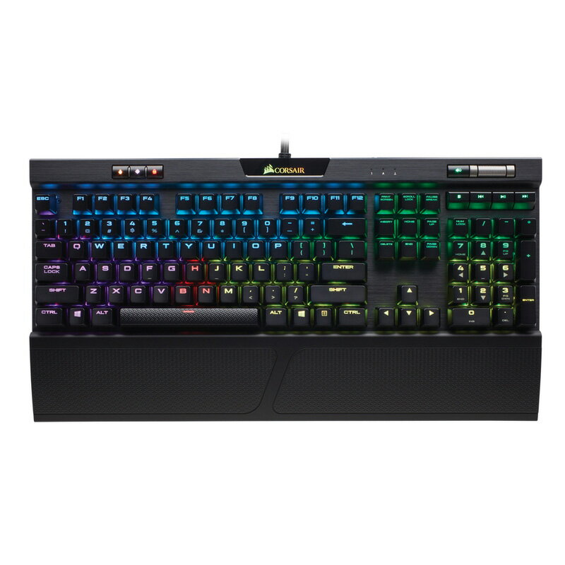 Corsair コルセア ゲーミングキーボード K70 RGB MK.2 MX Red Cherry MX Red RGB 赤軸 日本語配列 テンキー有 マクロ登録機能有 有線 USB2.0 Type-A Windows10/8.1/7対応 Nキーロールオーバー アンチゴースト CH-9109010-JP【純正】 【代引き不可】【新品】★