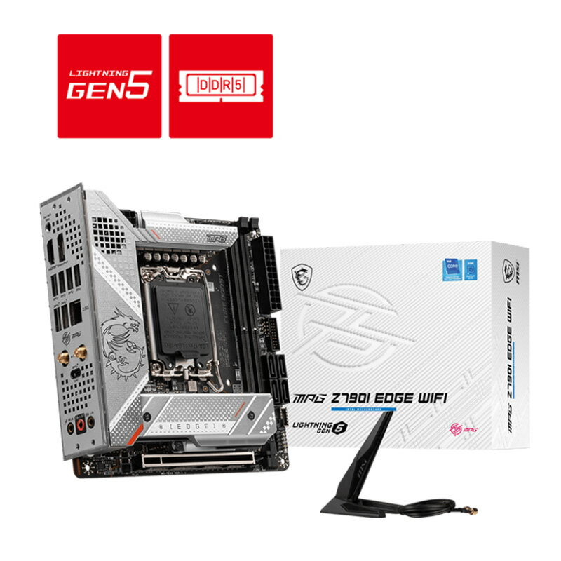 MSI MPG Z790I EDGE WIFI マザーボード 第12,13世代 Intel CPU対応 DDR5 Mini-ITX お取り寄せ【新品】【代引き不可】