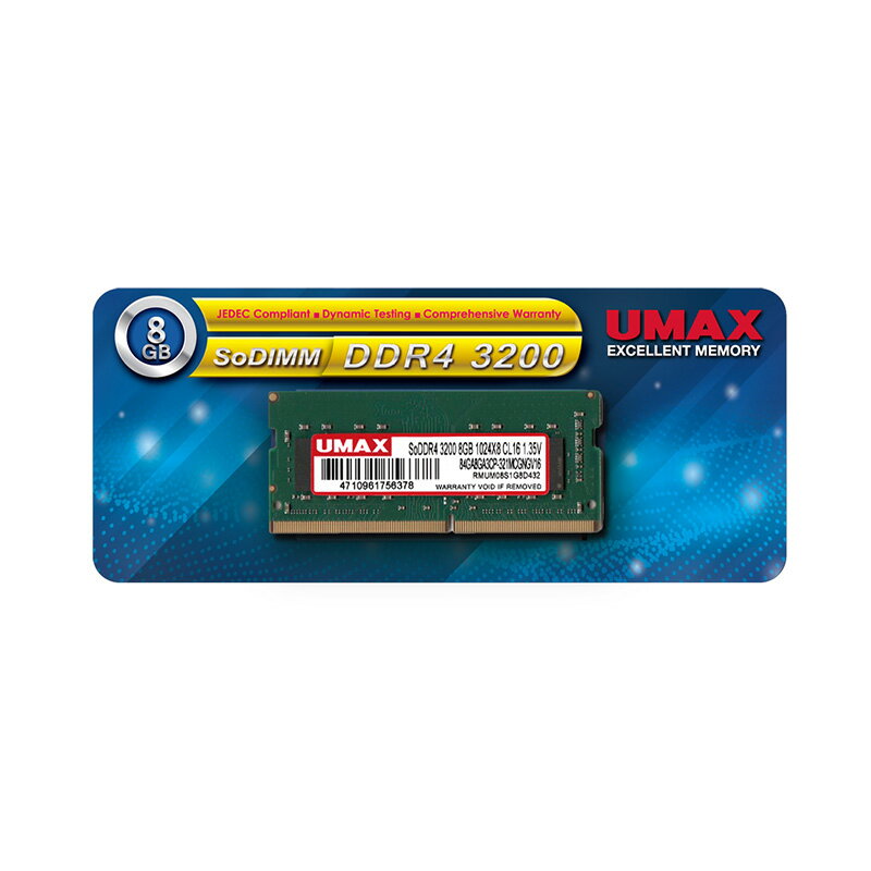 UMAX UM-SODDR4S-3200-8G [ m[gPCp@8GBi8GB~1jPC4-25600 VO yszyViz