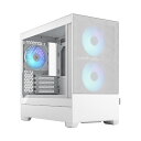 Fractal Design Pop Mini Air RGB White TG Clear Tint (フラクタルデザイン PCパーツ PCケース ミニタワー 保証付き 取り寄せ ) 【代引き不可】【新品】