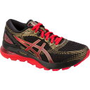 アシックス asics ランニングシューズ GEL-NIMBUS 21 ゲルニンバス21 ウィメンズ クッション性 耐久性 BLACK/CLASSIC RED 黒色 赤色 23cm 23.5cm 24cm