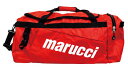 marucci マルチ ダッフルバッグ カラーR レッド サイズ 幅66cm 行33cm 容量66.5L バット2本収納可能 貴重品用の内部ジッパーポーチ パッド入りショルダーストラップ