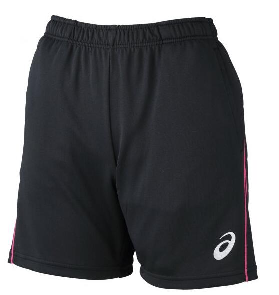 オーゾネのASICS アシックス レディース W'S プラクティスパンツ 骨盤ガード付 ブラック×ホワイト ブラック×ブライトローズ ネイビー バレーボール バレー｜アングル2