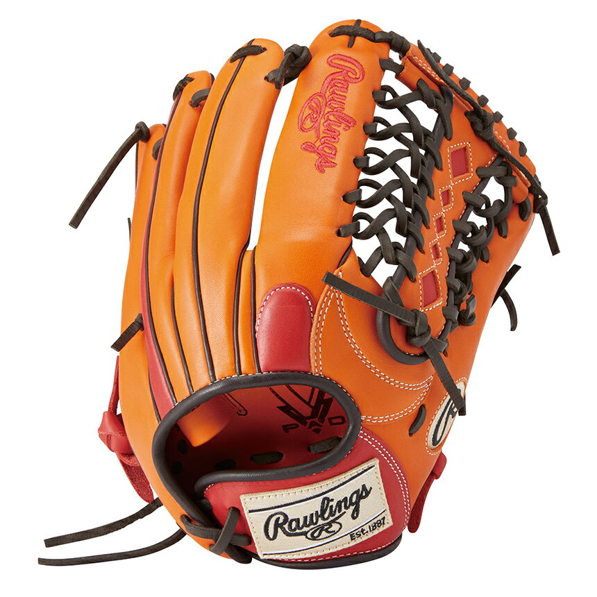 乐天商城 - Rawlings ローリングス ソフトボール グローブ 女性専用 HOH DP COLORS オールラウンド用 サイズ12 GS2HDS66 レッド 左投げ用