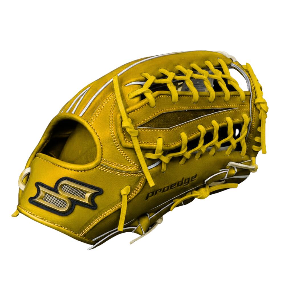 乐天商城 - SSK エスエスケイ ＜店舗別注＞ Proedge プロエッジ 硬式 外野手用 874型 小ぶり ひねり型 イエロー 左投げ用