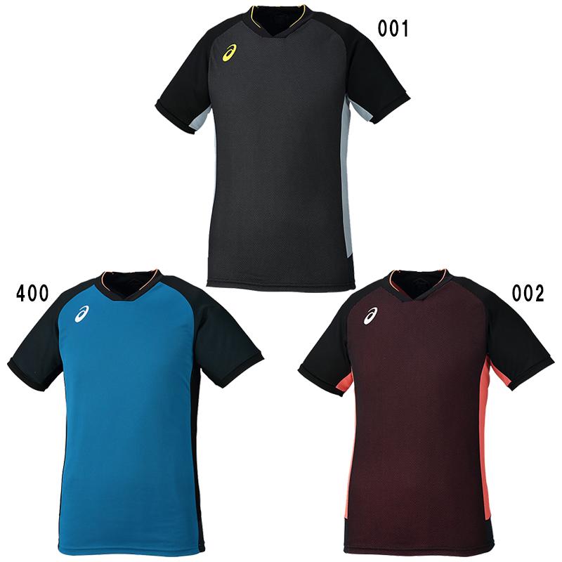 乐天商城 - アシックス Tシャツ ブレード ショートスリーブ トップ 2051A006 メンズ 2018AW バレーボール
