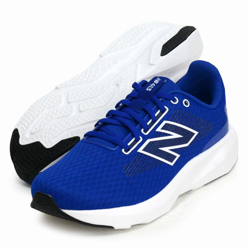 乐天商城 - NEW BALANCE ニューバランス M413LP32E メンズ靴 靴 シューズ 2E スニーカー 軽量 M413LP3 通気性 耐久性 ローカットスニーカー メッシュ クッション性 ワイド ブルー