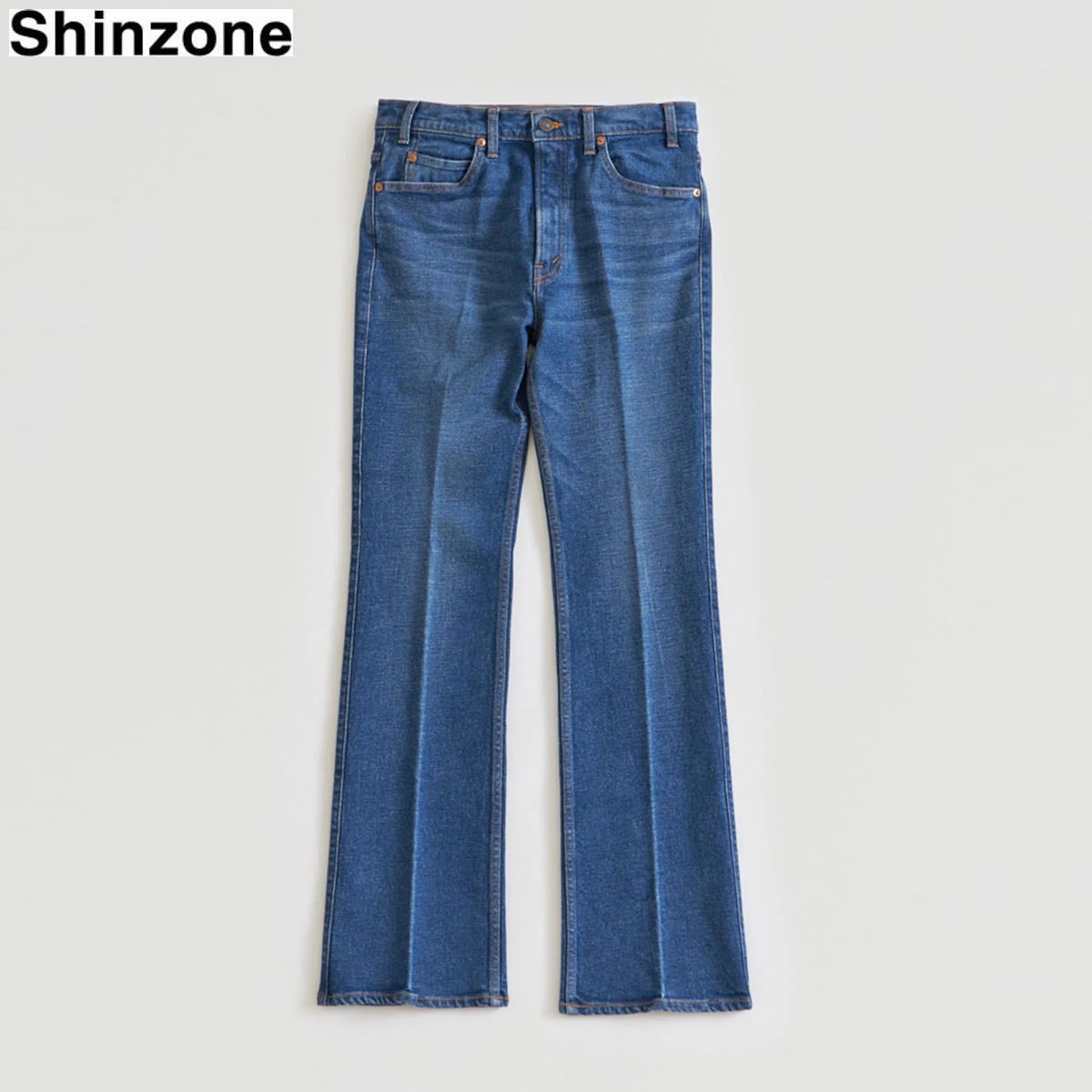 Shinzone(シンゾーン) フレアデニム FLARE DENIM ジーンズ JEANS デニムパンツ レディース カラー ブルー 無地 日本製 【送料無料】 春 夏 服