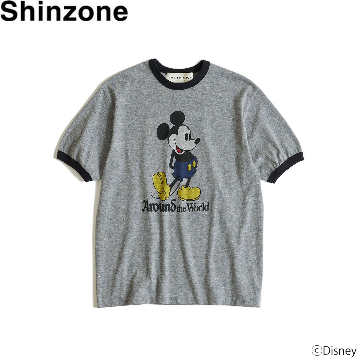 Shinzone(シンゾーン) ミッキーリンガーTシャツ MICKEY RINGER TEE T-SHIRTS Tシャツ カットソー 綿 レディース 半袖【送料無料】春 夏 服