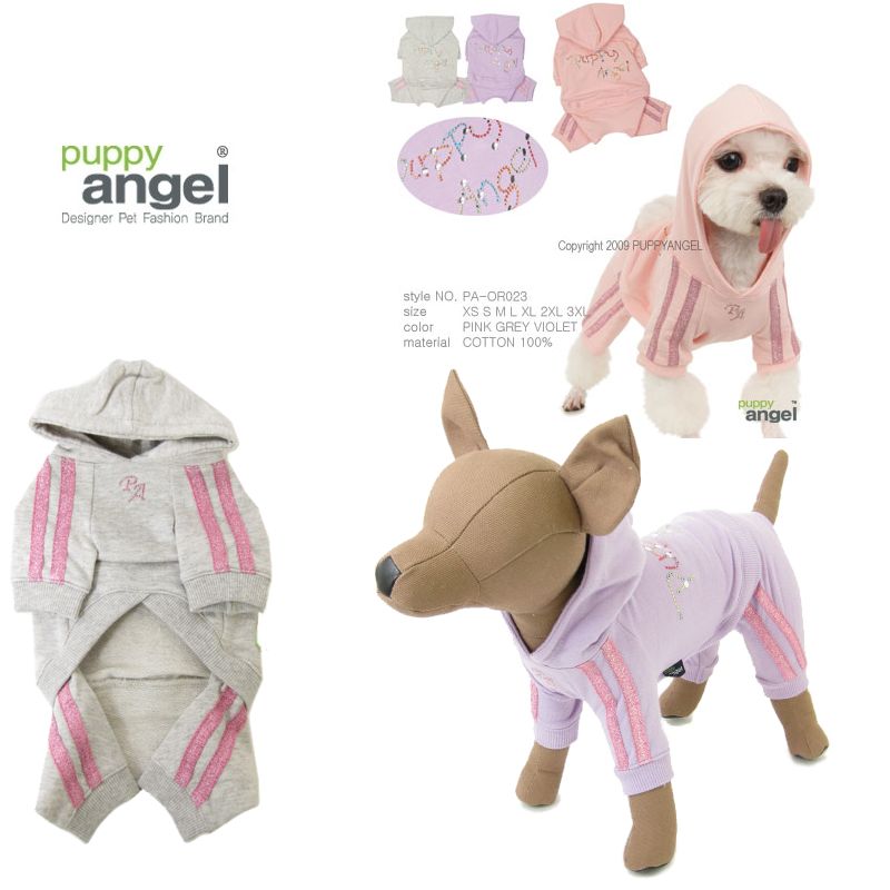 【楽天市場】Puppy Angel(パピーエンジェル)フラッシュダンスジョギングスーツ【メール便1点までOK】犬服/ドッグウェア/小型犬用品