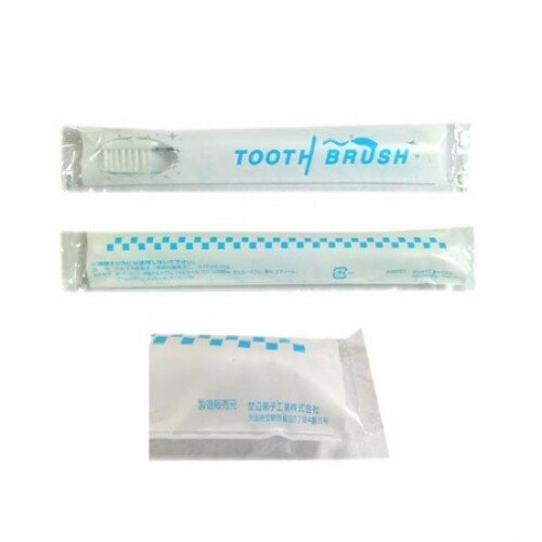 送料無料　高品質 業務用粉付きハブラシ　普通タイプ　100本組　ホテルアメニティ TOOTH BRUSH 使い捨て業務用歯ブラシ