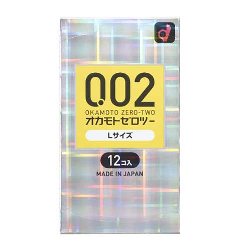 【クリックポスト・定型外郵便等で送料無料】OKAMOTO CONDOMS オカモトゼロツー　0.02（Lサイズ　12個入り）