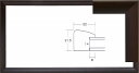 手ぬぐい額縁　5899　コクタン 890mm×340mm 手ぬぐい用の額です。 シンプルなフレームが様々なものに合います。 ●サイズ　手ぬぐい（890×340mm） ●主要材　木製 ●縁幅　22mm　縁厚　21.5mm ●入子　なし ●2mmアクリル板 ●仕様　段ボールかぶせ箱・縦横金具・ヒモ付き この商品の別カラーはこちら。