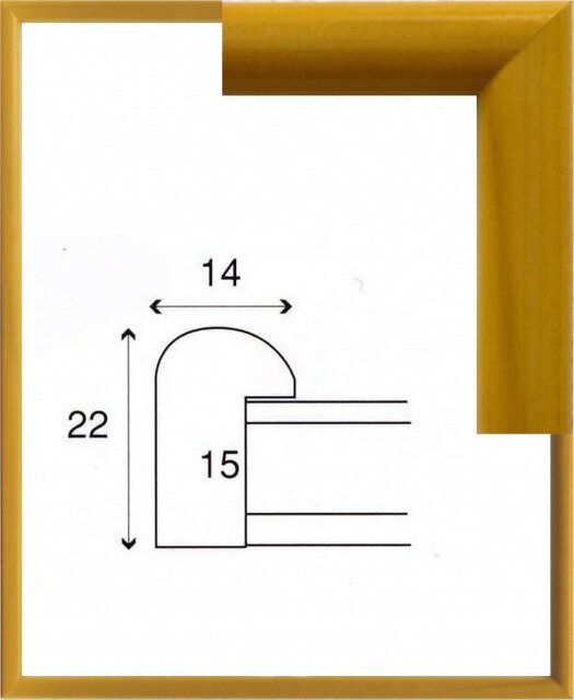 デッサン額縁　ベーシックフレーム(6700)　ナチュラル　四ツ切