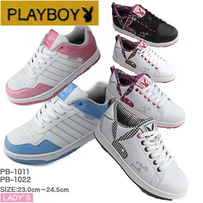 プレイボーイ スニーカー PLAYBOY コートスニーカー ローカット 白 ホワイト おしゃれ 軽量 ...