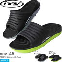 シャワーサンダル ネブ NEV nev-45 リカバリー サンダル スライド シャワー シンプル サーフィン NEV SURF 黒 グレー 黒 ライム メンズ ...