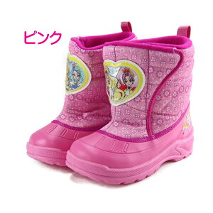 (プリンセスプリキュア)防寒ブーツスノーブーツキッズ子供女の子キャラクターブーツ防水(瞬足好きにもおススメ)着脱らくらく♪カップインソール付き裏地に防寒素材使用防滑ソール【C-687】02P03Sep16
