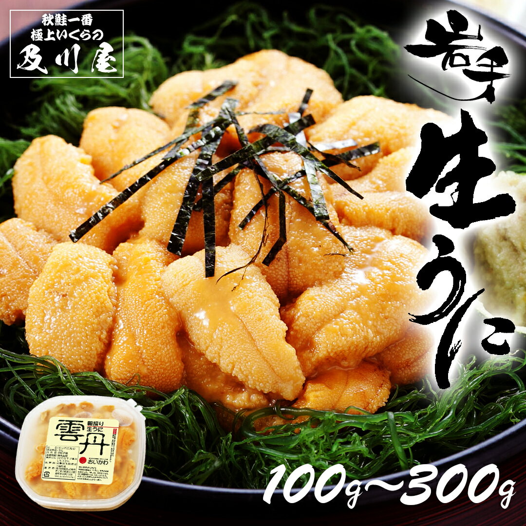 7月25日発送限定！ウニ 塩水うに 【 岩手県産 生うに 300g・150g・100g 】 うに 塩水ウニ お取り寄せグルメ ムラサキウニ 雲丹 無添加 天然 国産 岩手 三陸 お中元 御中元 ギフト 送料無料のサムネイル