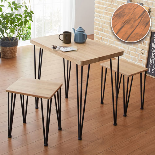 ダイニングテーブルセット 2人 3点セット ヴィンテージ