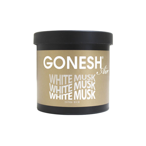 GONESH ガーネッシュ ホワイトムスク ゲル缶 エアフレッシュナー 車 芳香剤 ジェル カーフレグランス(2.0)